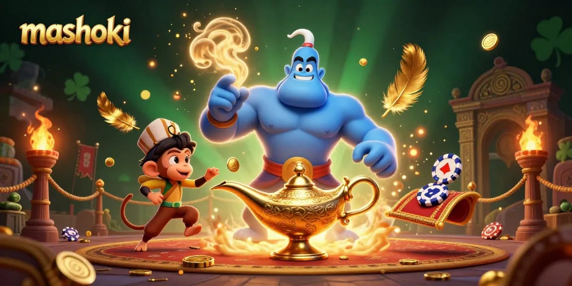 Experience mashoki’s thrills with a genie and monkey on an engaging magic carpet adventure.