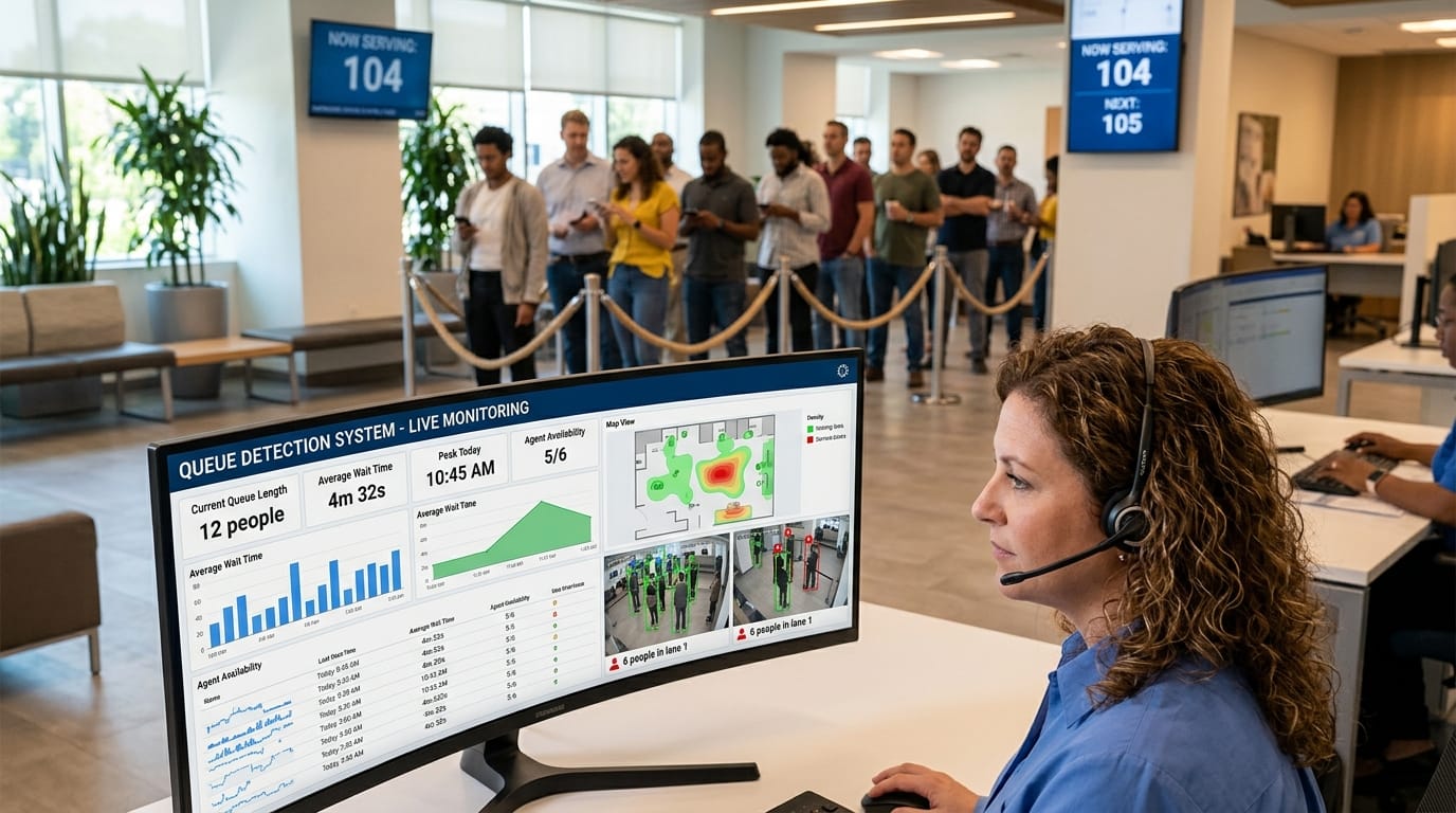 Queue Detection Software to Reduce Wait Times and Improve Efficiency