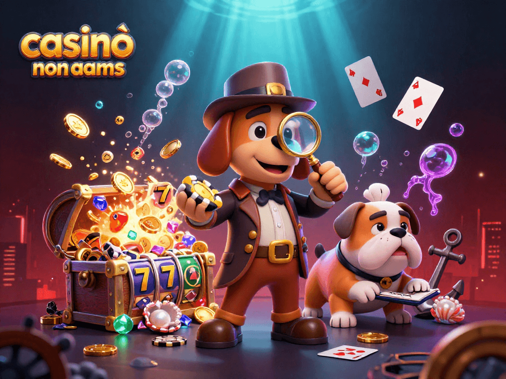 Giocare nei casinò online non AAMS: un detective e il suo compagno esplorano indizi nel mondo del gioco.