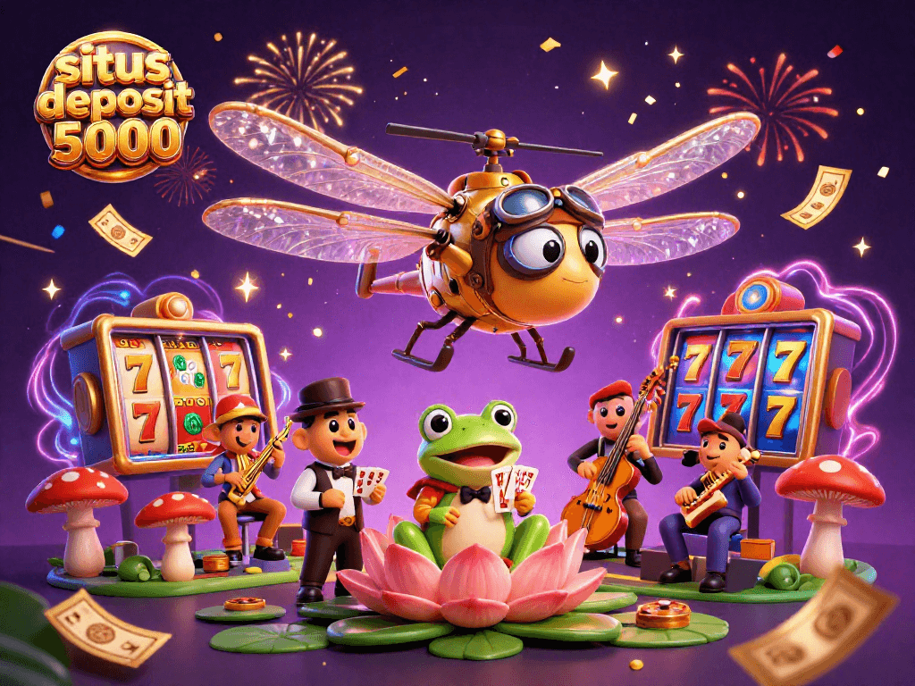 Play exciting games with situs deposit 5000 bonuses for new members in a vibrant casino scene.