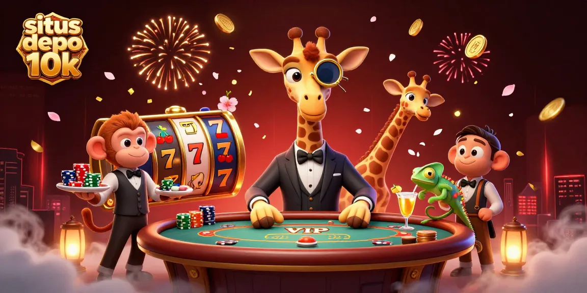 Menangkan di situs depo 10k dengan karakter 3D unik dalam dunia kasino yang penuh warna dan elemen menghibur.