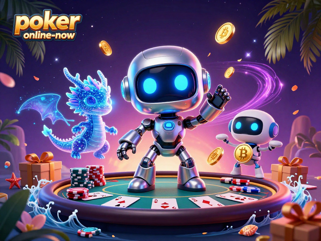 Engage with poker-online-now's exciting poker games featuring vibrant characters and immersive gameplay.