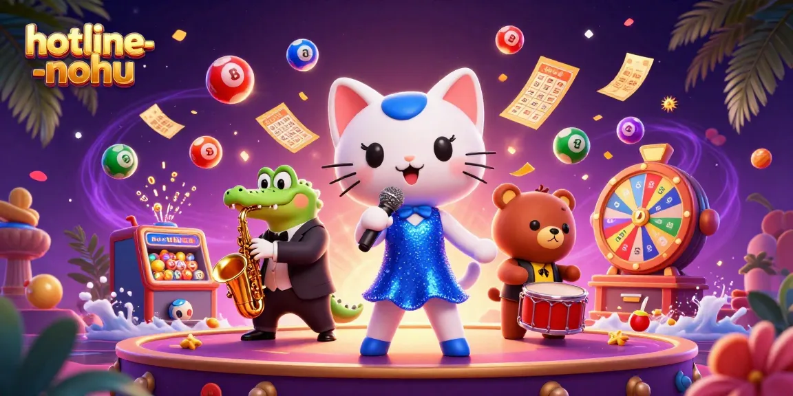 Experience thrilling wins with hotline-nohu in a vibrant casino stage scene featuring lively 3D characters.