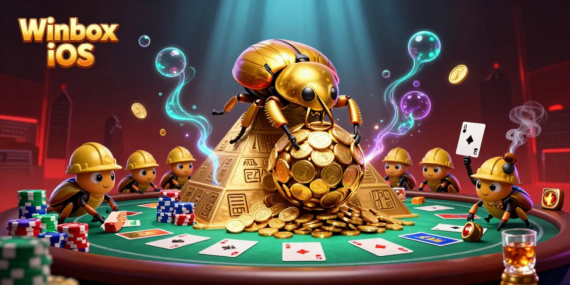 Experience seamless gameplay with Winbox iOS app, featuring vibrant casino visuals and dynamic elements.