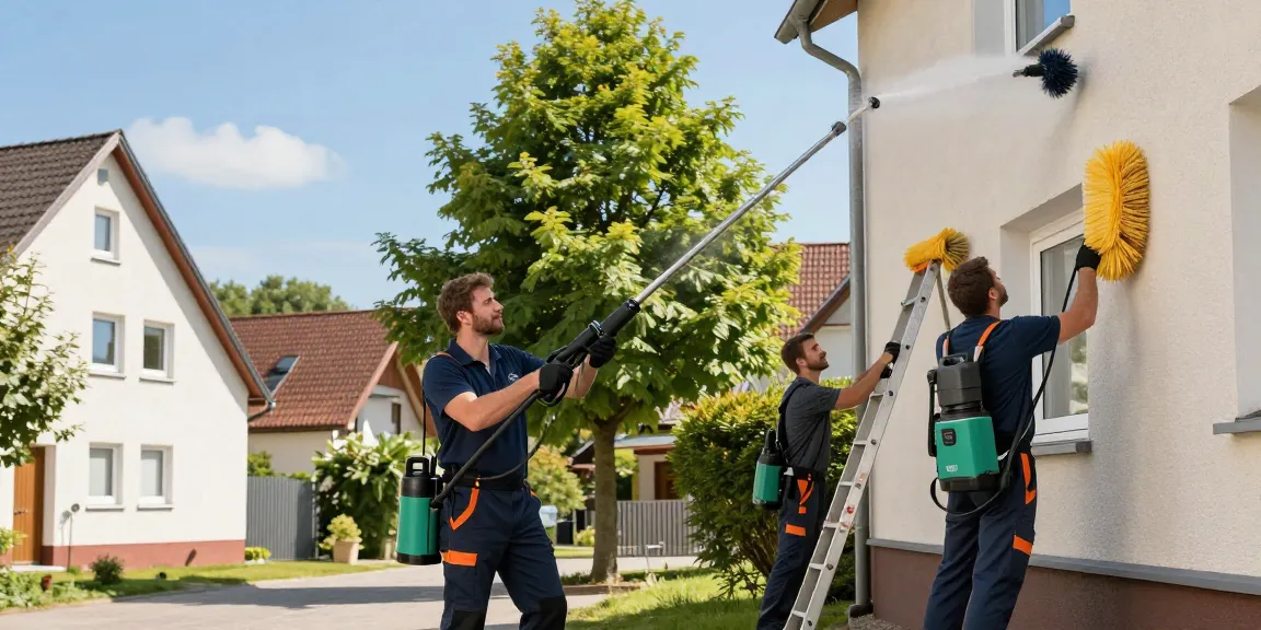Professionelle Reinigung Lahntal mit umweltfreundlicher Technik für saubere Fassaden.