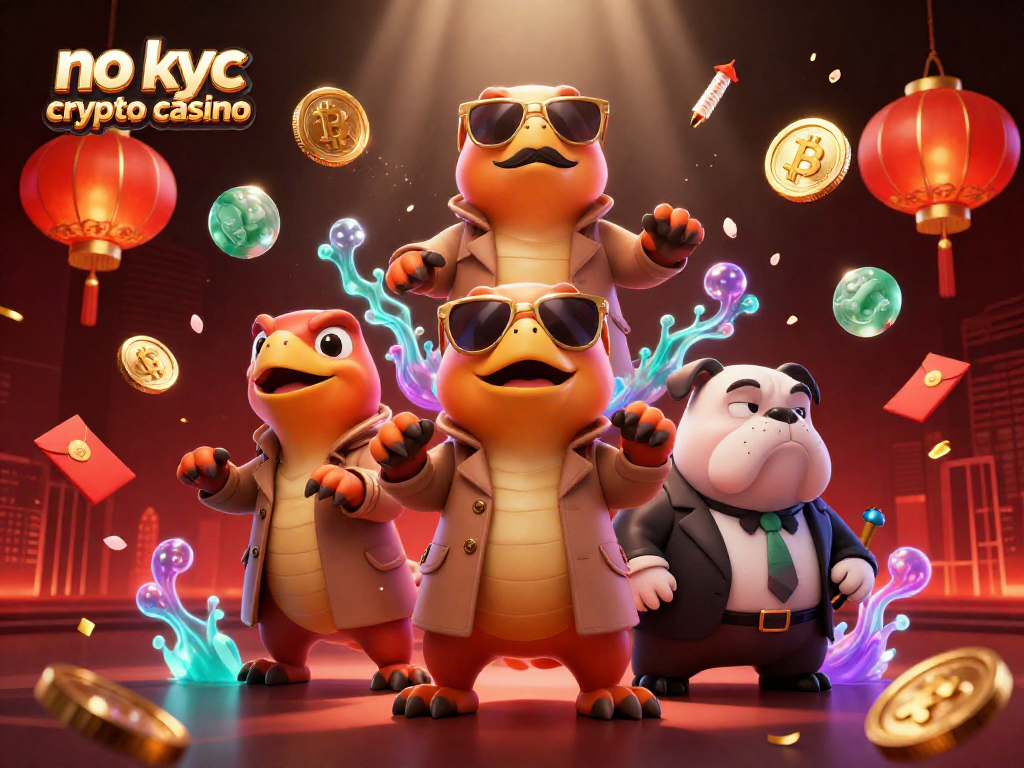 Engage with the no kyc crypto casino featuring three raptors in disguise at a VIP lounge.