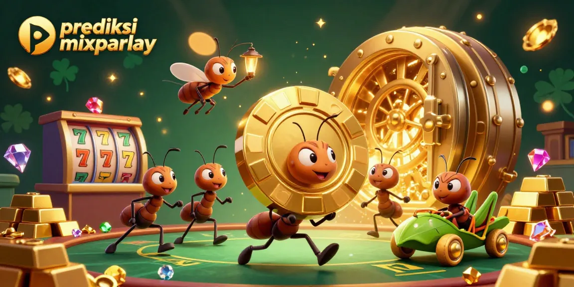 Engage with the exciting world of prediksi mixparlay while ants carry a giant poker chip in this vibrant casino heist.