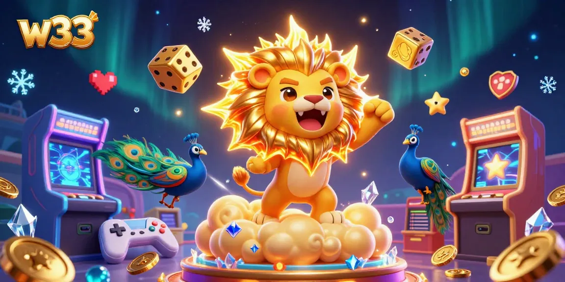 Experience thrilling w33 pokies with vibrant animation and enchanting casino elements.