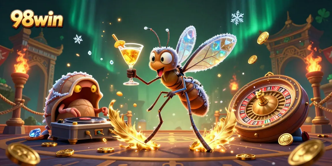 Engage in thrilling gameplay with 98win's exciting casino activities featuring vibrant 3D visuals.