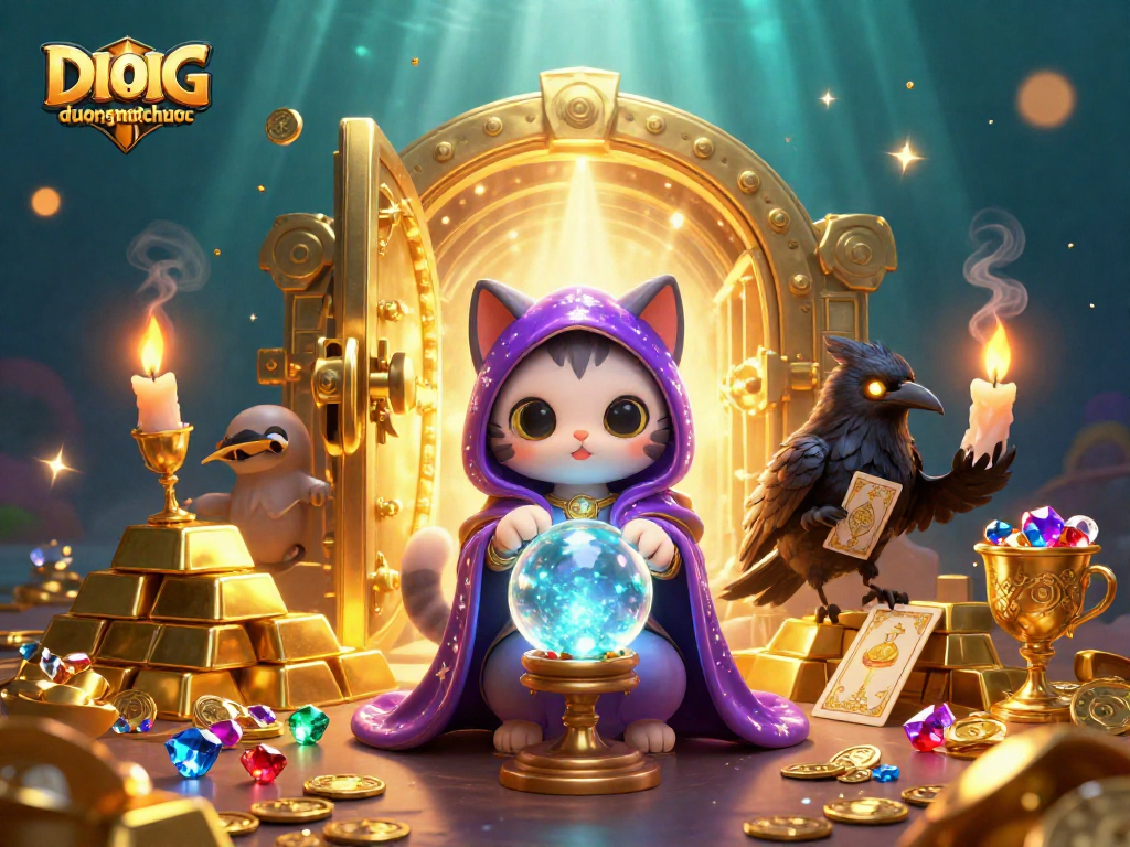 Spin the reels in duongmatchuoc for a chance to win treasures alongside mystical creatures.