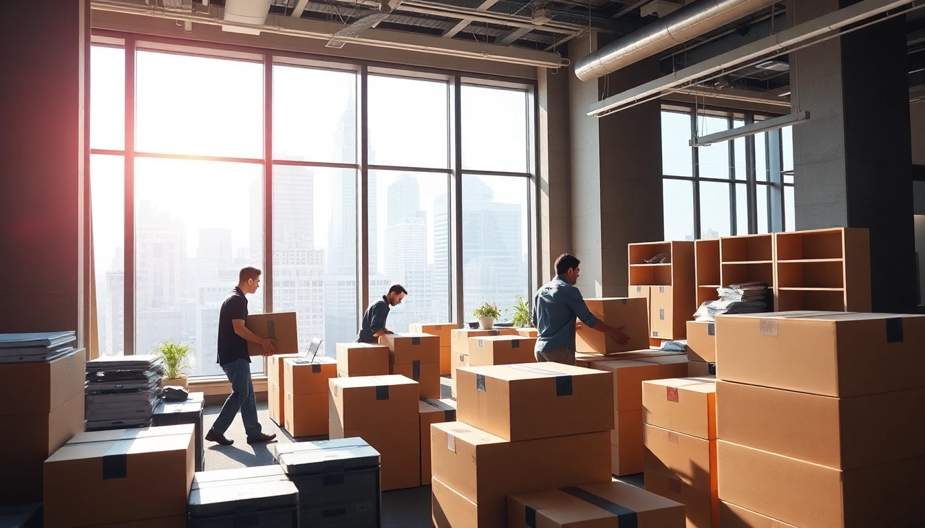 Streamline your office move with expert Commercial Moving Services NYC professionals relocating office furniture.