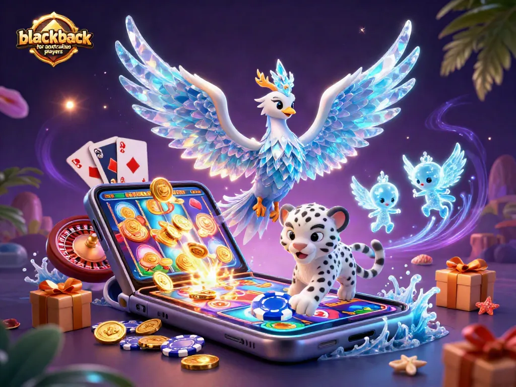 Play blackjack for australian players with immersive, colorful 3D casino characters and elements.