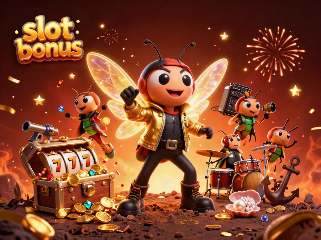 Experience the thrill of slot bonus games with vibrant characters and action-packed elements.