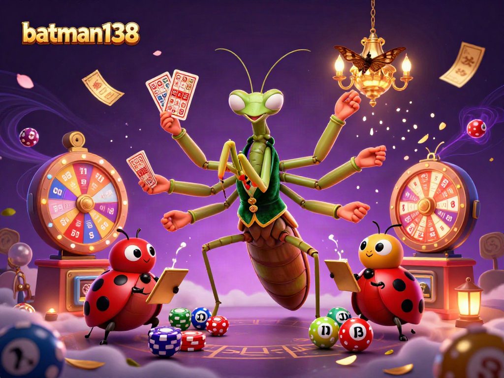 Experience thrilling wins at batman138 with vibrant casino elements and playful characters.