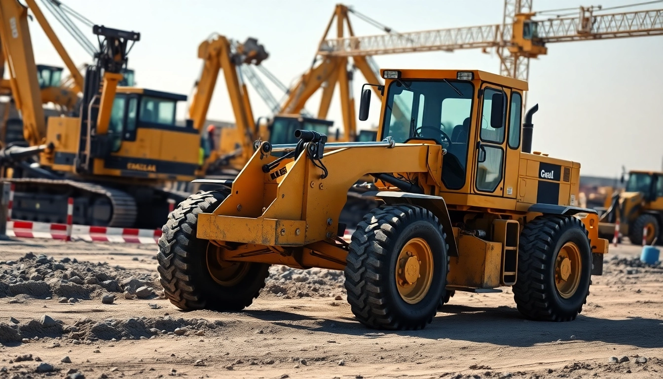 Operating a gradall excavator at a construction site, showcasing its powerful maneuverability.