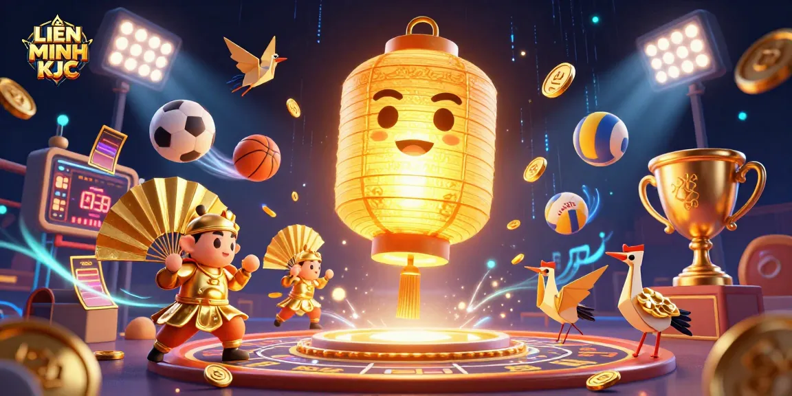 Engage with LIÊN MINH KJC's vibrant casino spirit and dynamic sports betting action artwork