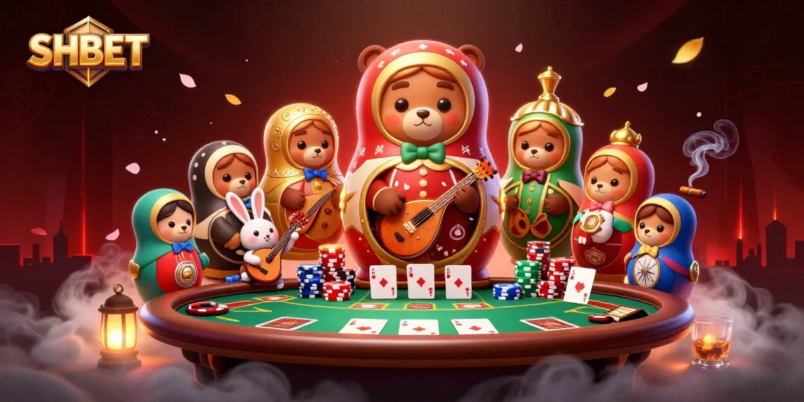 Experience thrilling moments at SHBET with a vibrant casino scene and engaging characters.