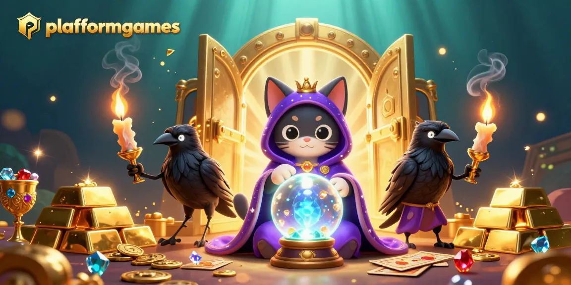platformgames players master strategies with vibrant casino-themed illustration filled with treasure