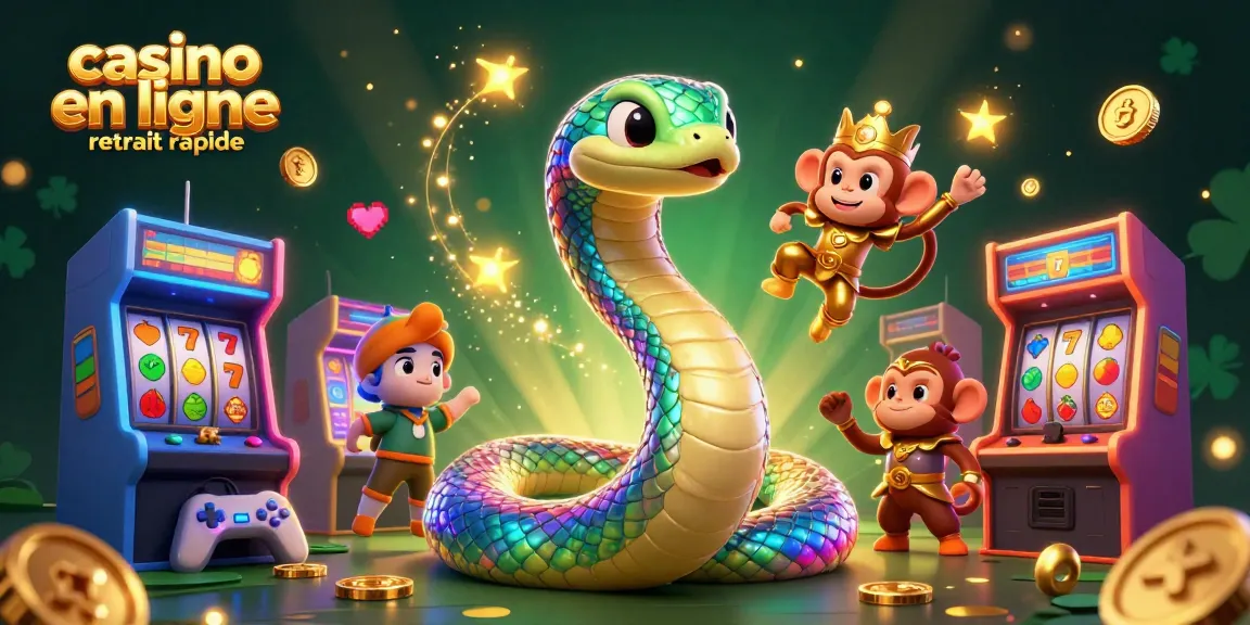 Gagnez avec le casino en ligne retrait rapide grâce à des serpentins colorés et des machines à sous animées !