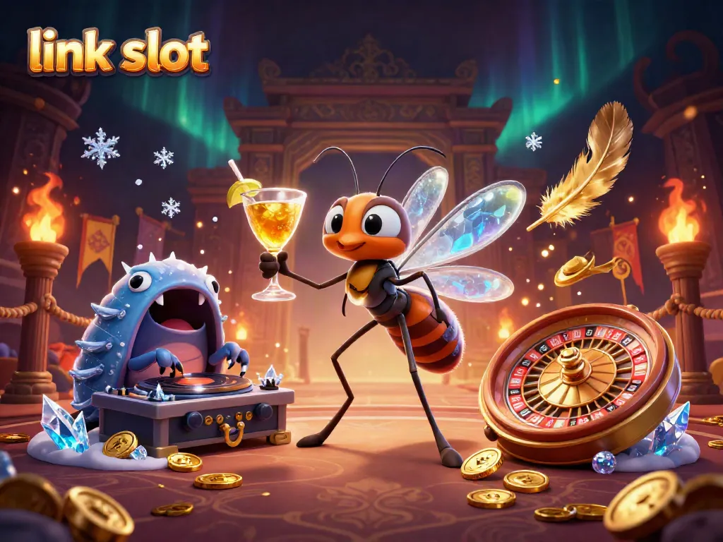 Experience thrilling gameplay with link slot as a 3D mosquito mascot, trilobite DJ, and ammonite roulette wheel.