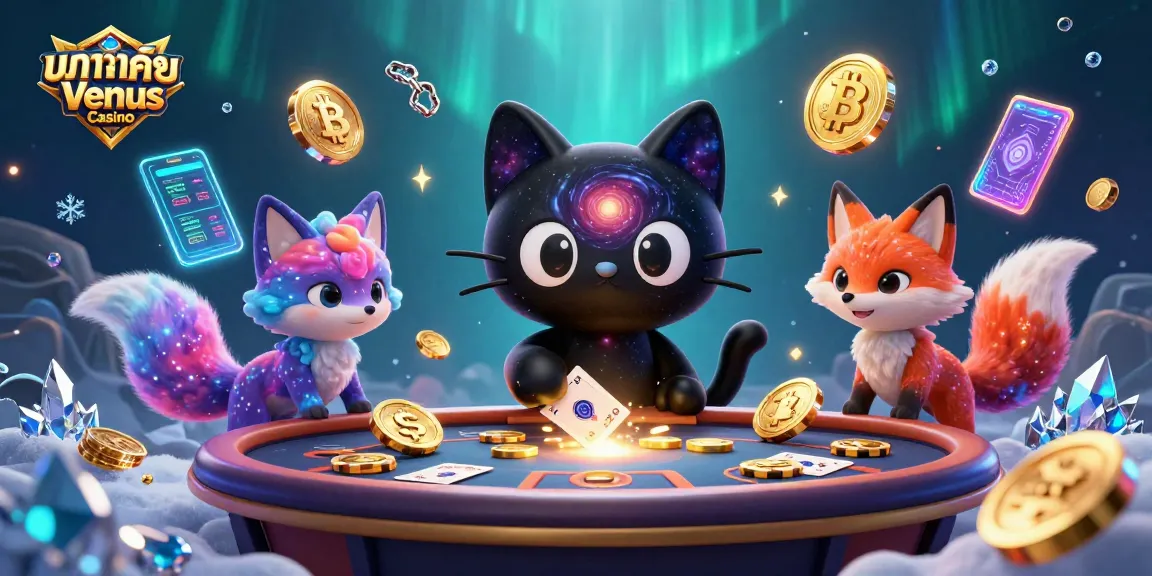 เล่นบาคาร่ากับบาคาร่าค่าย Venus Casino ที่มีกระแสหมุนของจักรวาลและการ์ตูนสัตว์เหมือนจริง