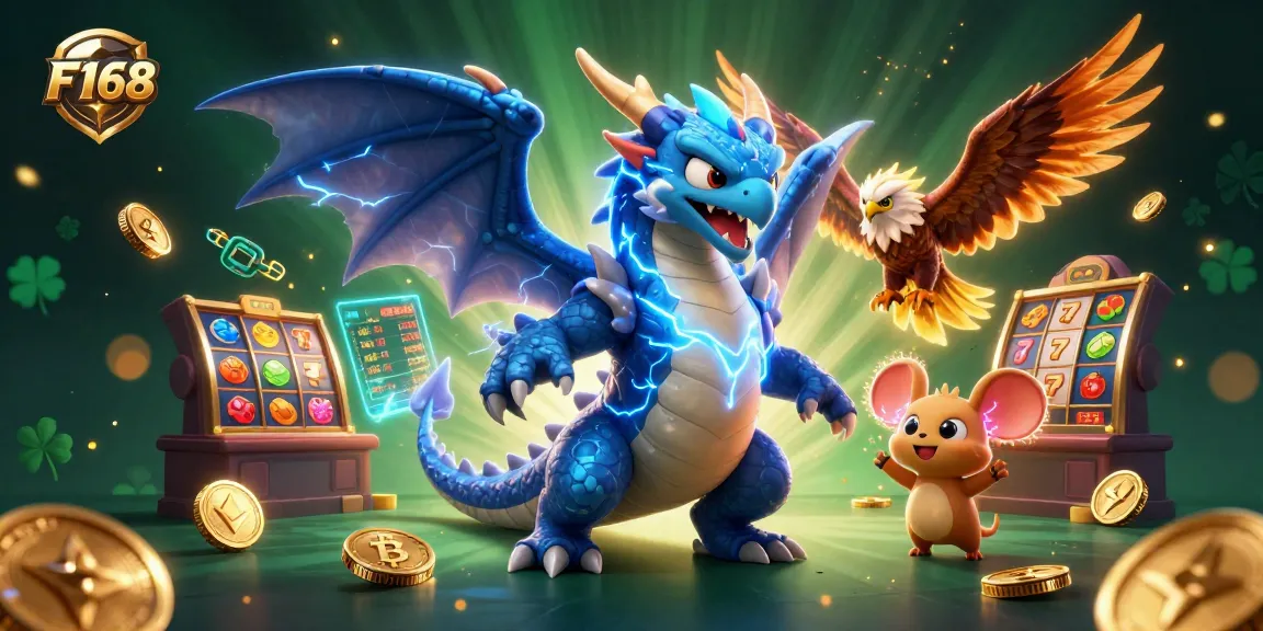 Engage in thrilling gameplay at F168 with dynamic casino elements and characters igniting excitement.