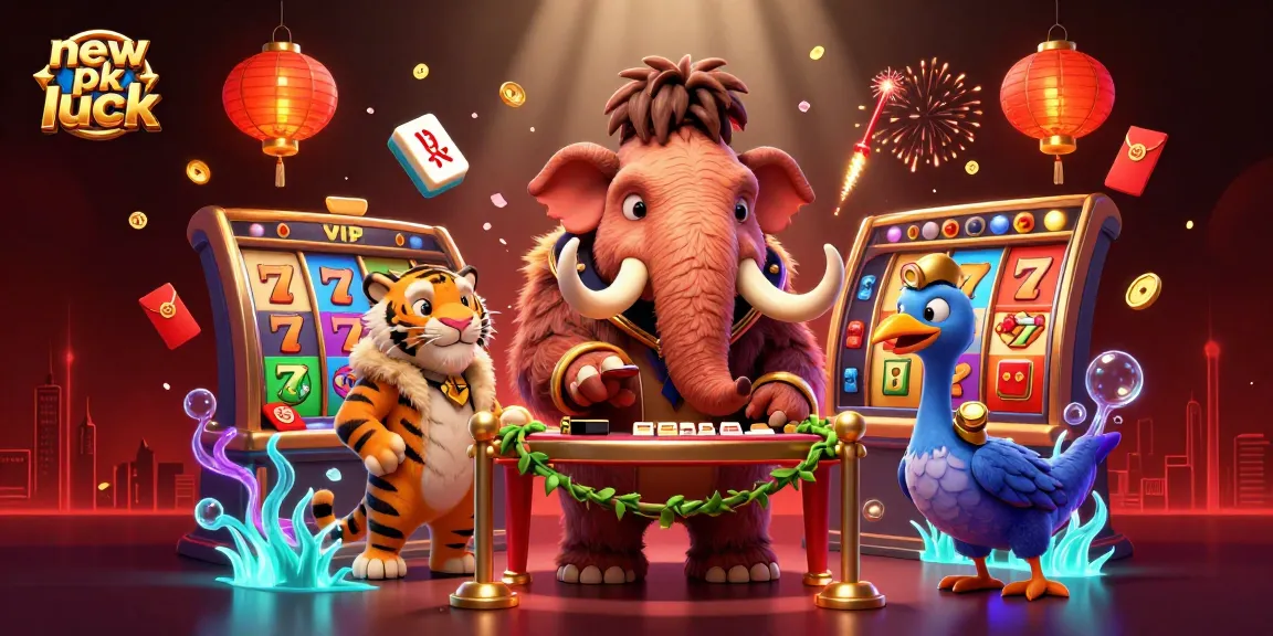 Experience thrilling spins at new pk luck with vibrant slots and playful casino characters.