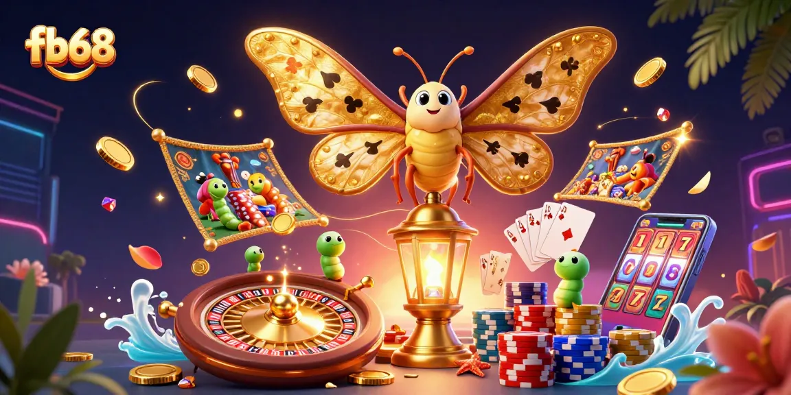 Experience thrilling gameplay at fb68 with vibrant casino-themed illustration depicting an immersive gaming environment.