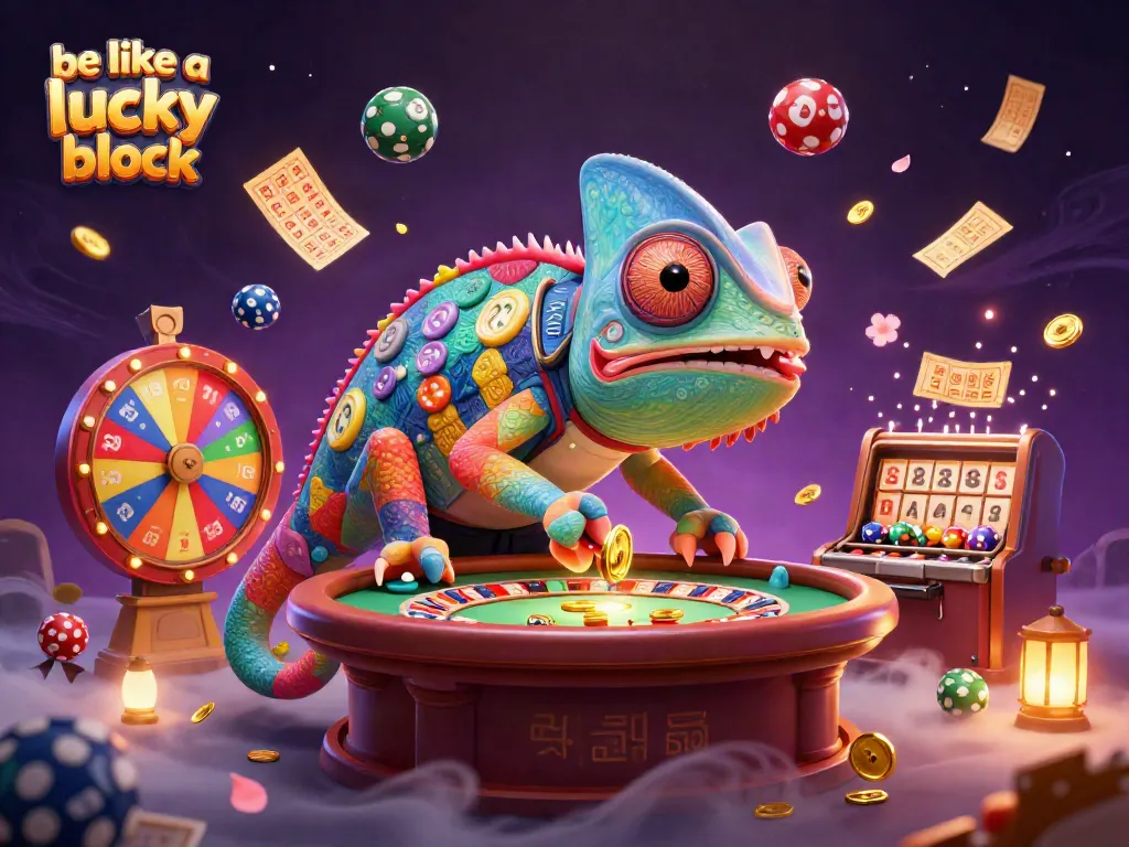 Enjoy the thrill of winning big in the casino with be like a lucky block illustrations featuring vibrant gaming elements.