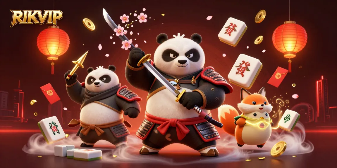 Experience premium gaming excitement with RIKVIP through action-packed illustrations of legendary characters.