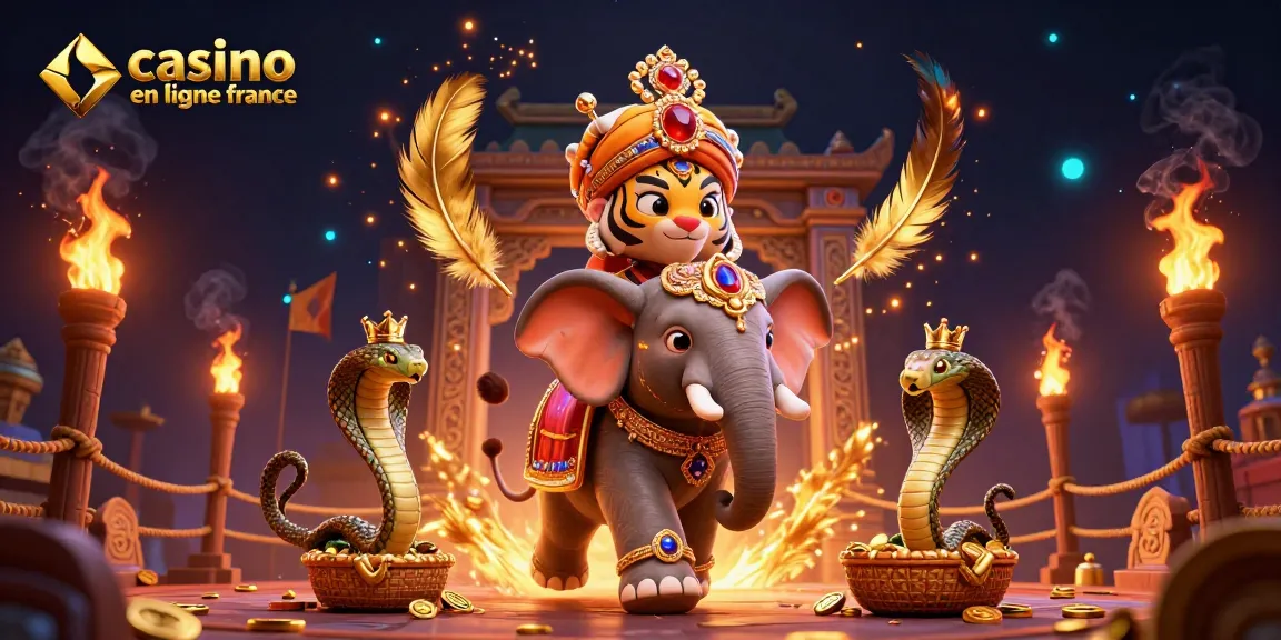 Expérience ludique captivante sur un casino en ligne France avec le tigre maharaja et ses trésors.