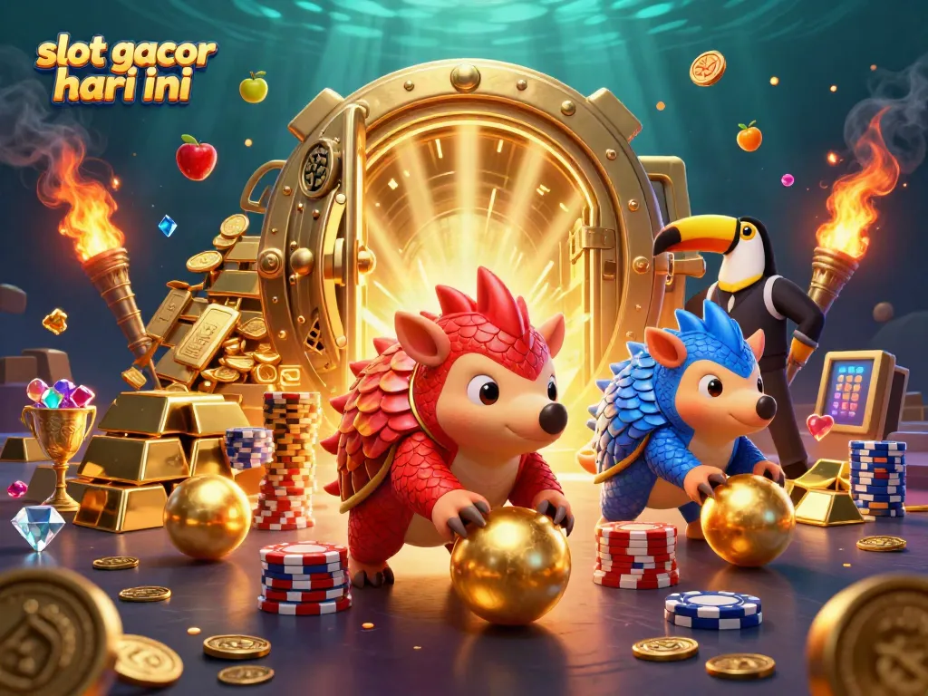 Experience thrilling gameplay with slot gacor hari ini featuring animated pangolins and vibrant casino elements.
