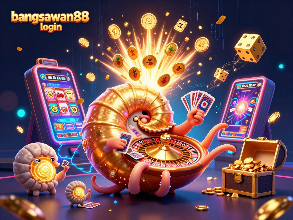 Engage with bangsawan88 login and explore vibrant 3D casino action featuring a roulette wheel and jackpot.