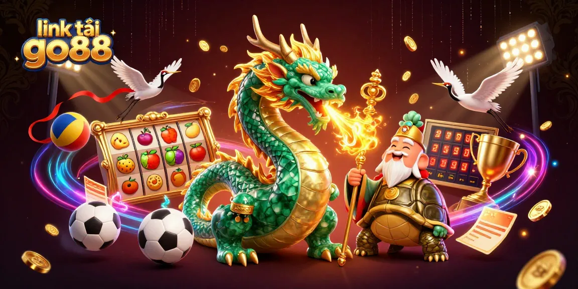 Experience thrilling gaming with the vibrant energy of link tải go88, featuring dynamic characters and slot elements.