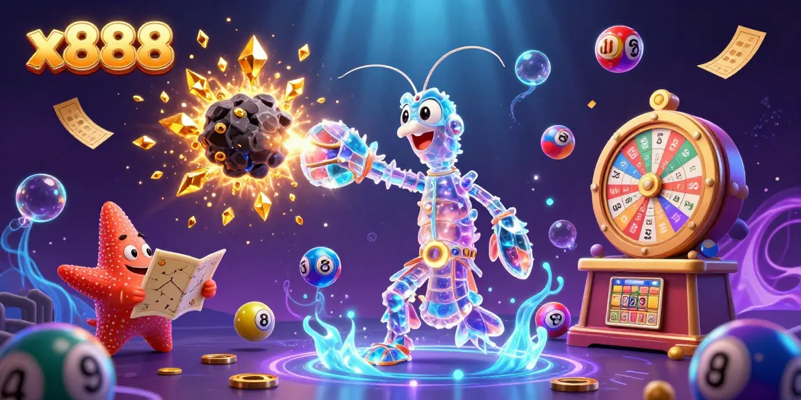 x888 unleashes a thrilling casino adventure with cartoon characters and vibrant game elements.